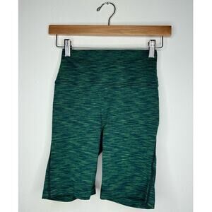 Outdoor Voices XS Green Biker Shorts Women's Spandex Activewear Workout Bottoms